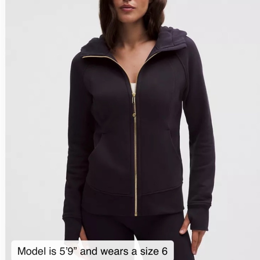 Lululemon Women's Black Zip-Up Hoodie